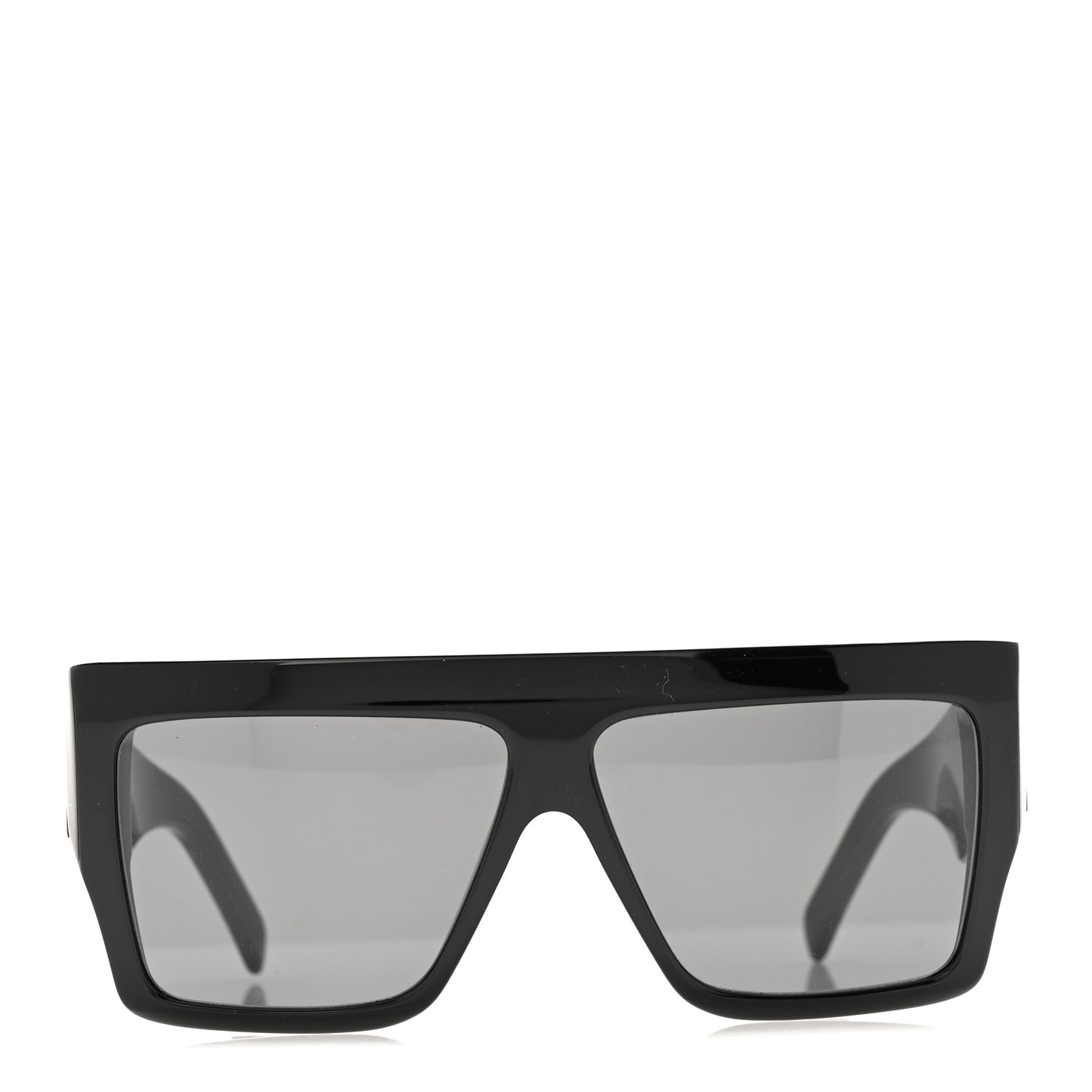 Acetate Flat Top Rectangular Sunglasses CL400921 Black