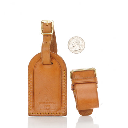 Louis Vuitton Vachetta Leather Luggage Tag and Loop 2 of 4