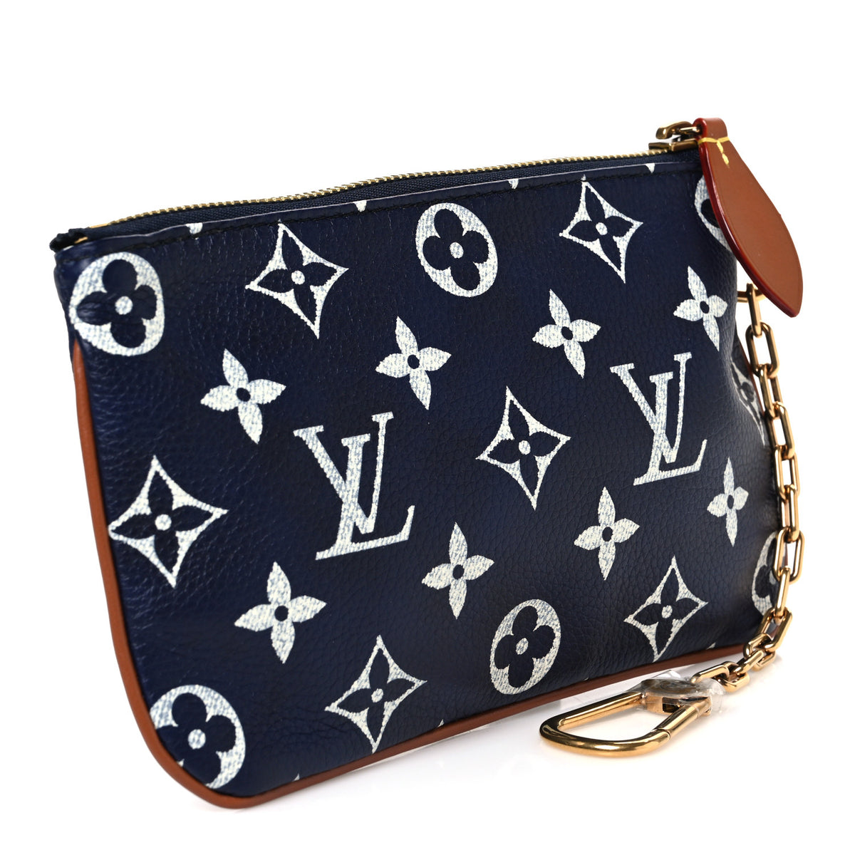 Calfskin Monogram Speedy P9 Bandouliere 30 Pochette Indigo