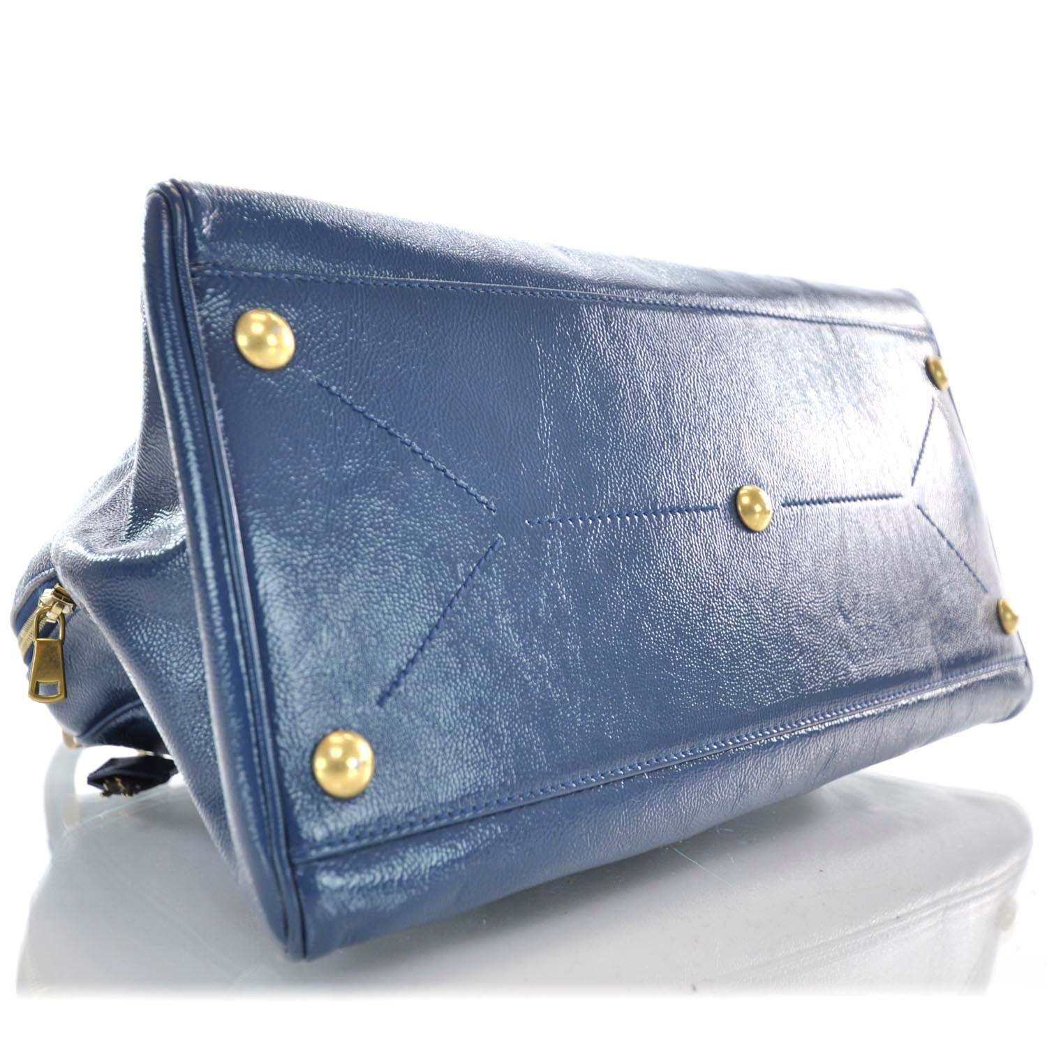 Saint Laurent Patent Majorelle Blue 6 of 10