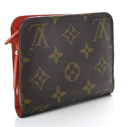 Louis Vuitton Monogram Insolite Coin Purse Wallet Red 3 of 8