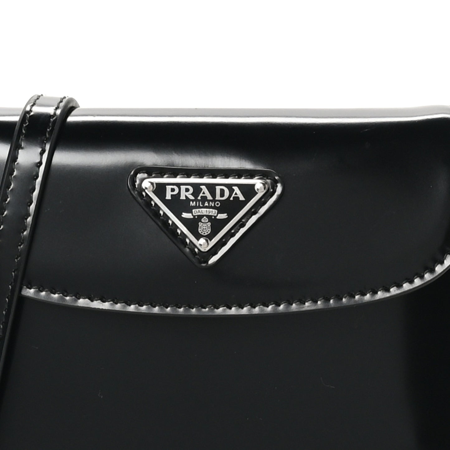 Spazzolato Mini Cleo Flap Adjustable Strap Shoulder Bag Black