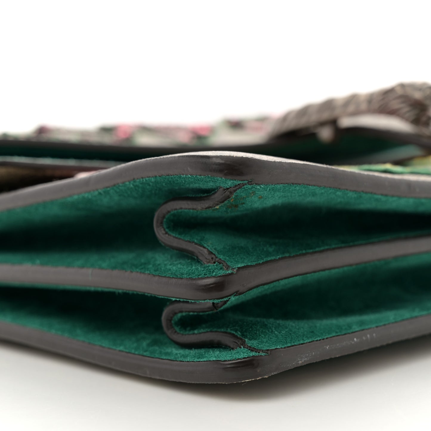 GG Supreme Monogram Embroidered Medium Dionysus Shoulder Bag Emerald