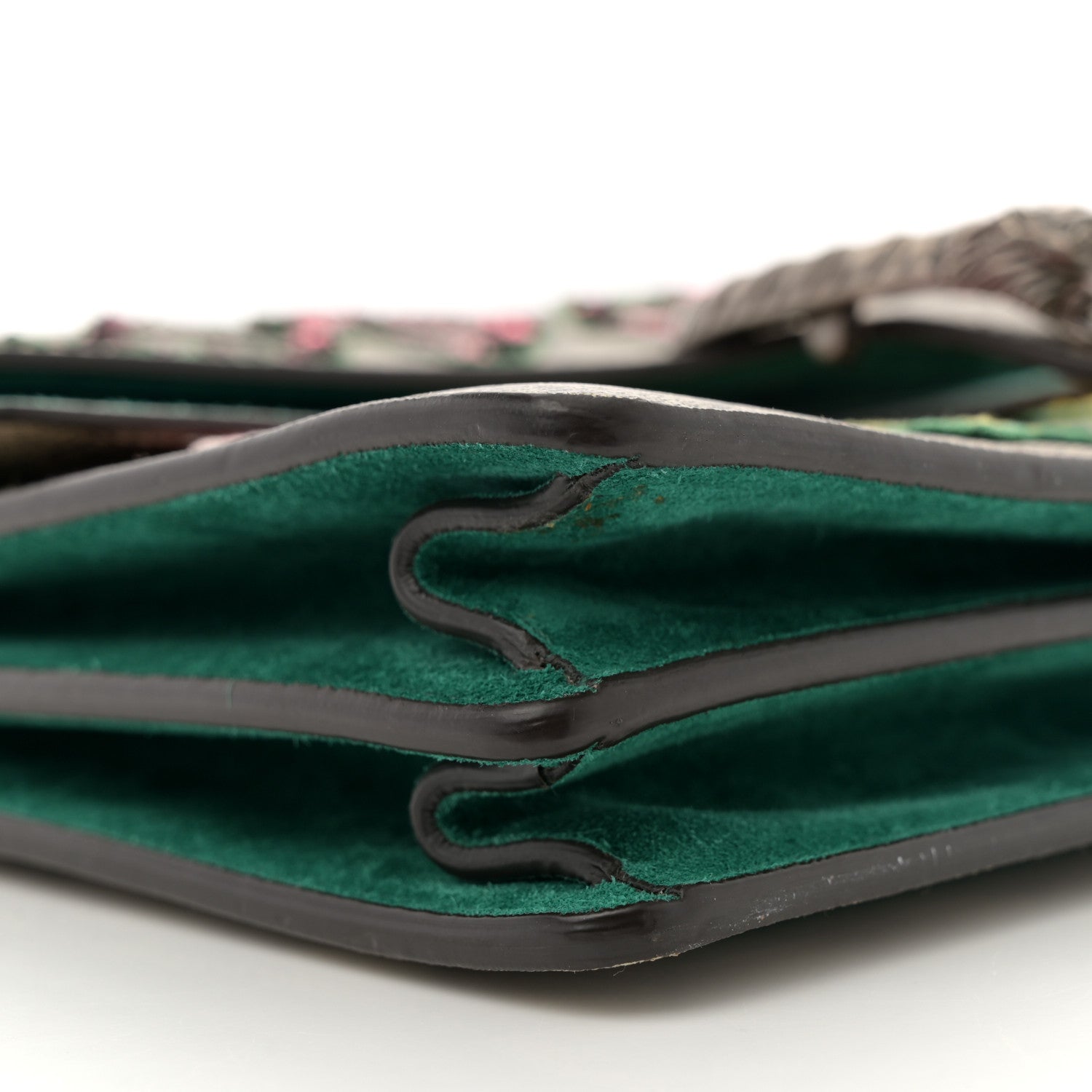 Gucci GG Supreme Monogram Embroidered Medium Dionysus Shoulder Bag Emerald 8 of 11