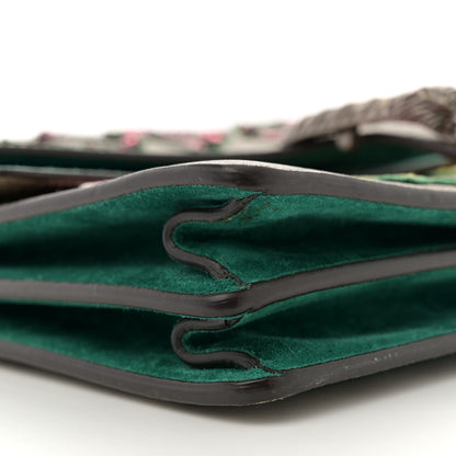 Gucci GG Supreme Monogram Embroidered Medium Dionysus Shoulder Bag Emerald 8 of 11