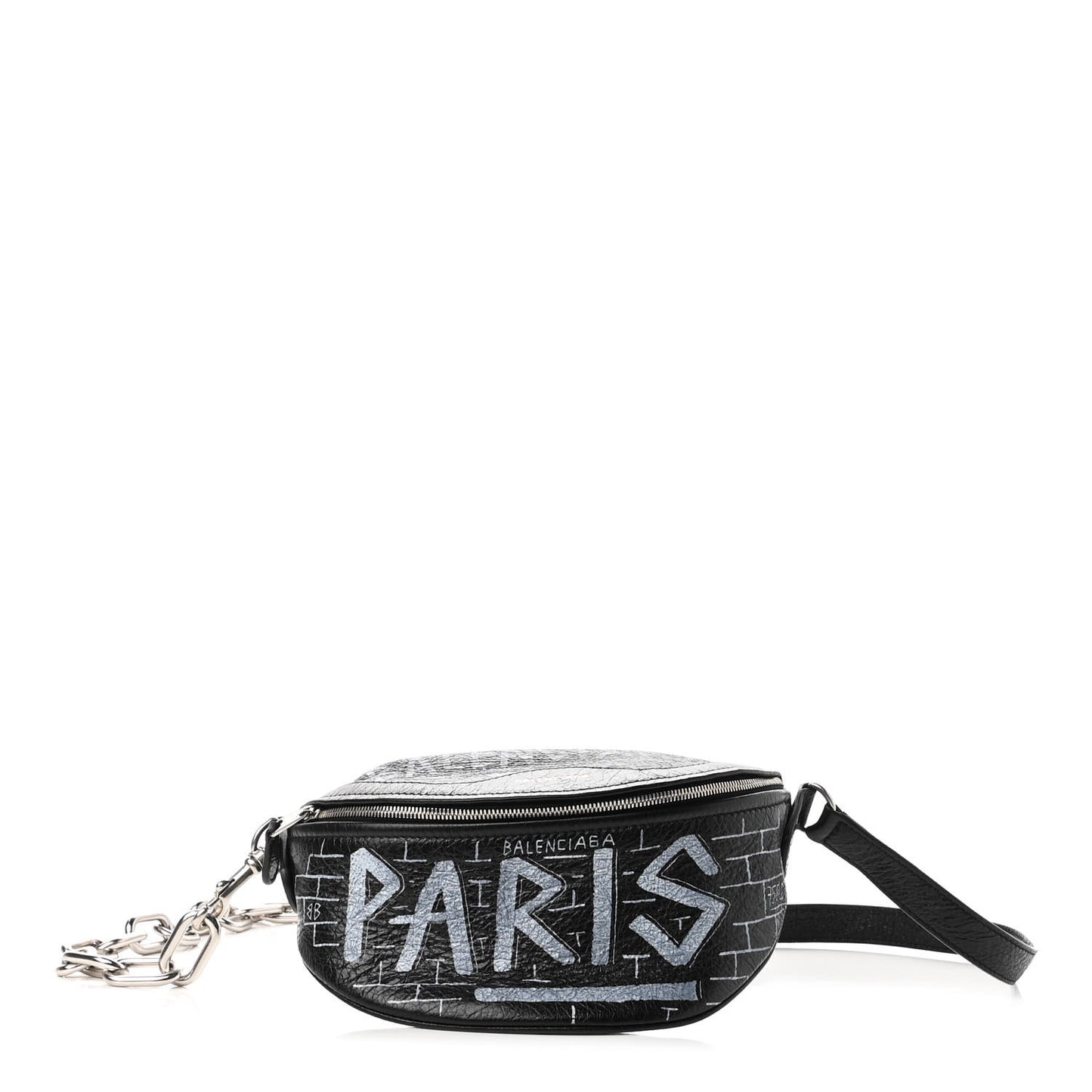 Agneau Arena Graffiti All Over XXS Souvenir Belt Bag Black White