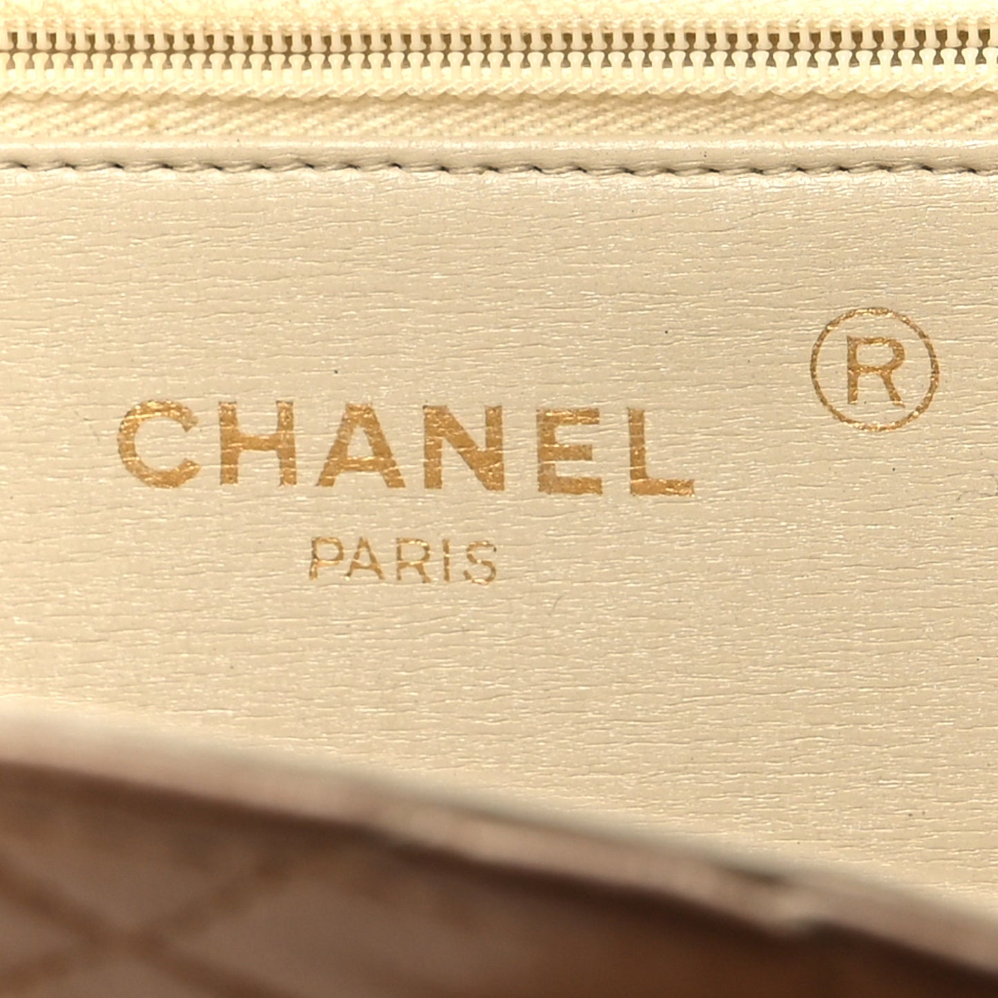 Lambskin Quilted Small Single Flap Beige Clair