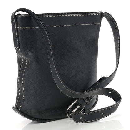 Delvaux Taurillon Le Pin Shoulder Bag Black 2 of 9