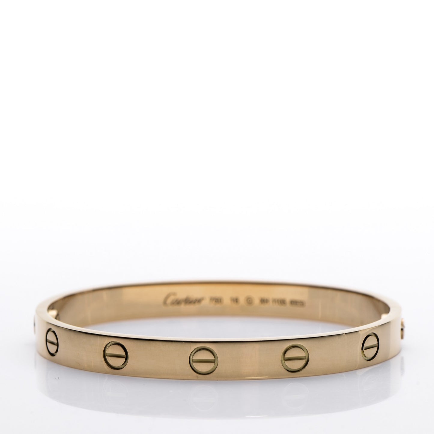 18K Yellow Gold LOVE Bracelet 16