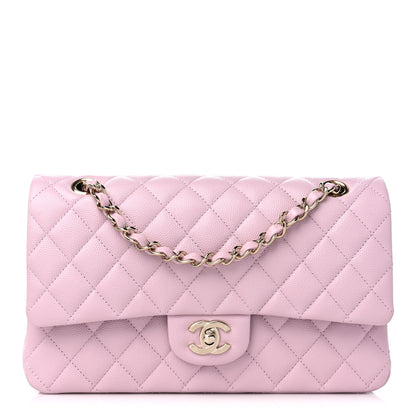Chanel Caviar Quilted Medium Double Flap Light Pink 1 of 9