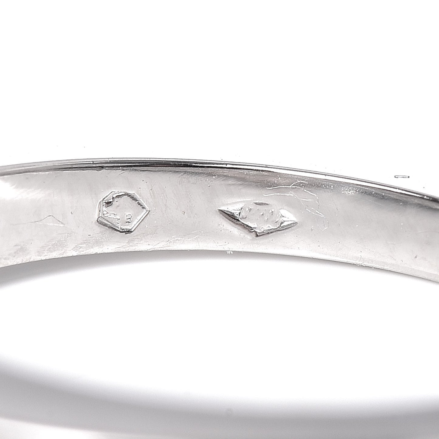 Platinum .53ct Diamond Solitaire Engagement Ring 48 4.5