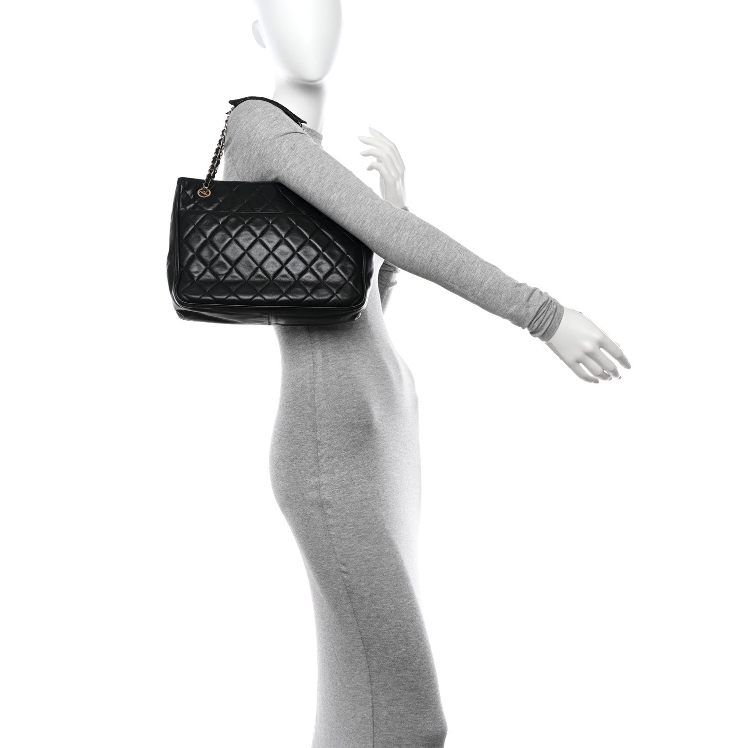 Chanel Lambskin Quilted Shoulder Bag Black 2 of 18