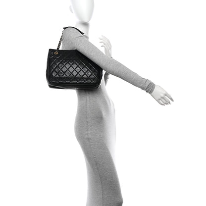 Chanel Lambskin Quilted Shoulder Bag Black 2 of 18