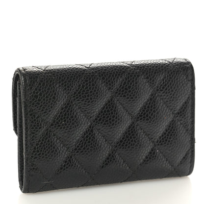 Chanel Caviar Quilted Flap Card Holder Black 3 of 9