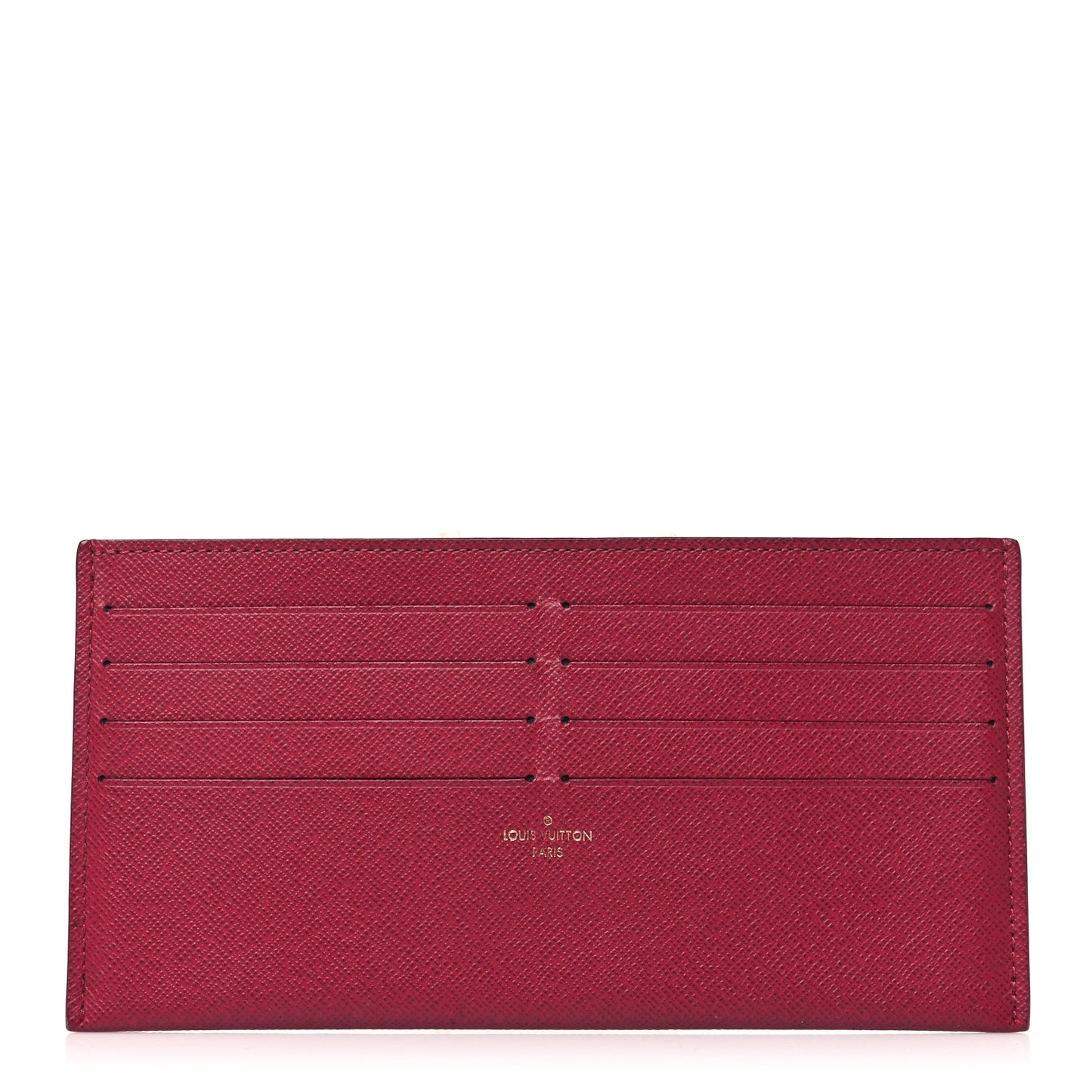 Calfskin Felicie Card Holder Insert Fuchsia