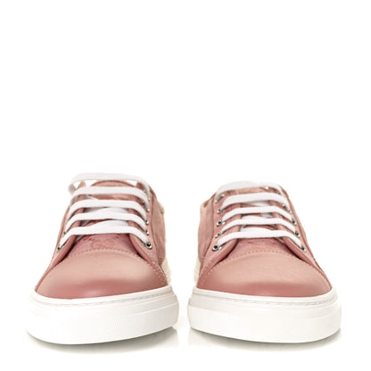 Gucci GG Monogram Calfskin Womens Low Top Sneakers 39 Pink Soft Pink 2 of 7