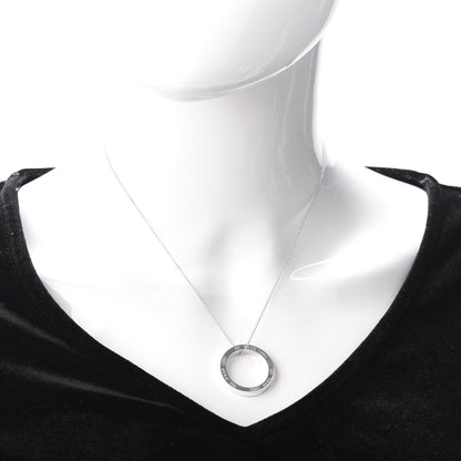 Tiffany Sterling Silver 1837 Circle Pendant Necklace 2 of 4