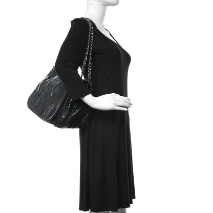 Chanel Lambskin Patent Calfskin Brooklyn Patchwork Flap Black 2 of 10