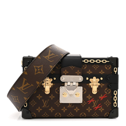 Louis Vuitton Monogram Chain Petite Malle Black 1 of 10