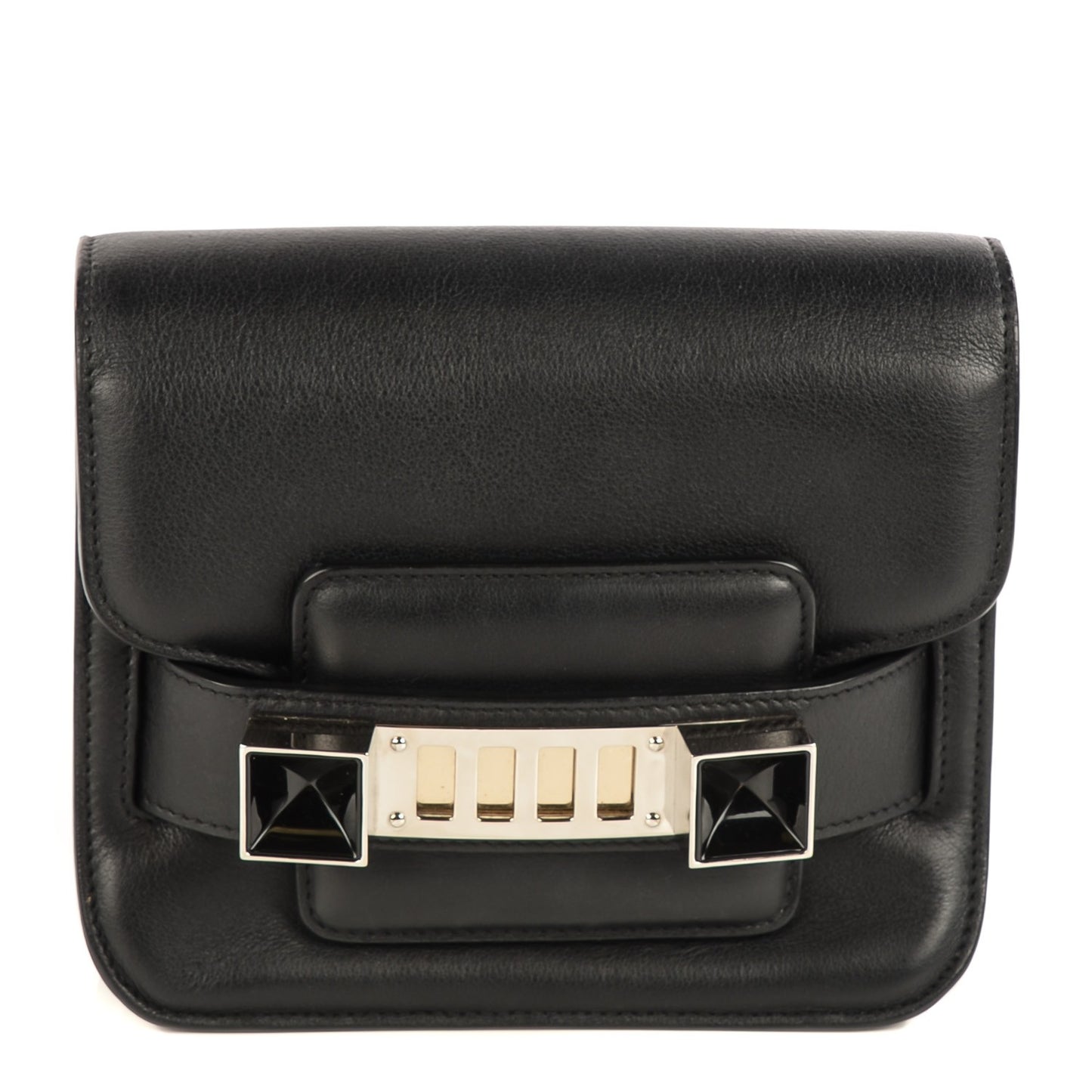 Calfskin PS11 Tiny Shoulder Bag Black