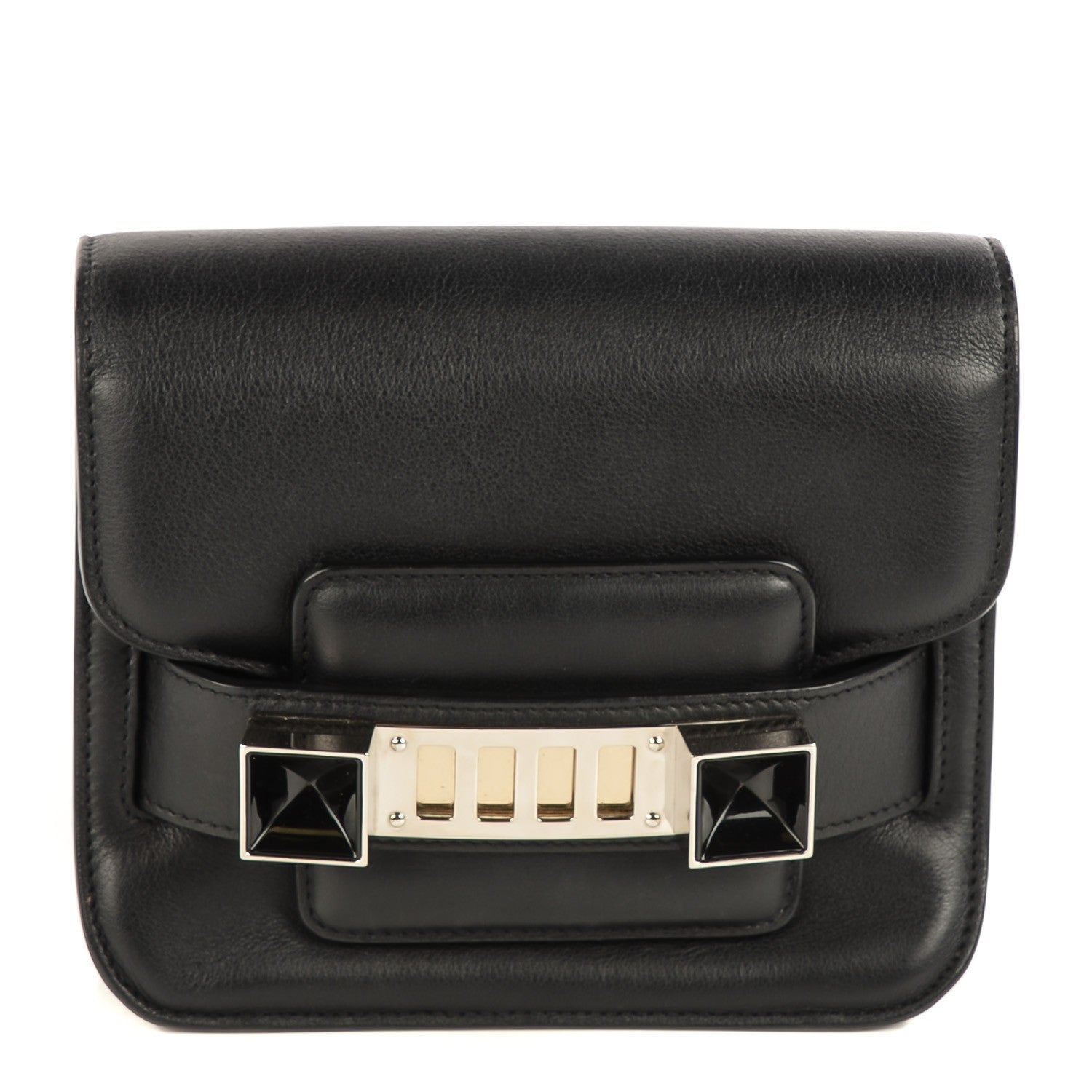 Proenza Schouler Calfskin PS11 Tiny Shoulder Bag Black 1 of 7