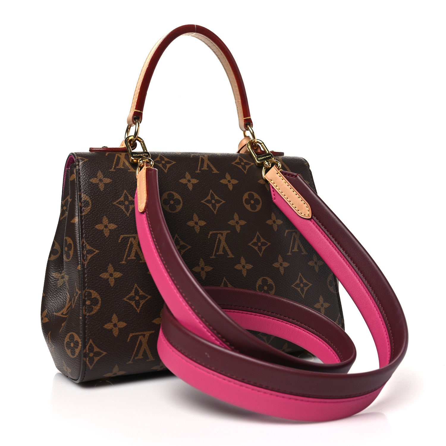 Louis Vuitton Monogram Cluny BB Bordeaux Fuchsia 3 of 10