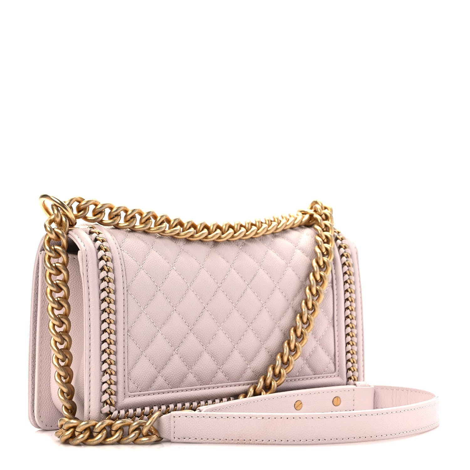 Chanel Caviar Quilted Chain Around Medium Boy Flap Light Purple 3 of 10