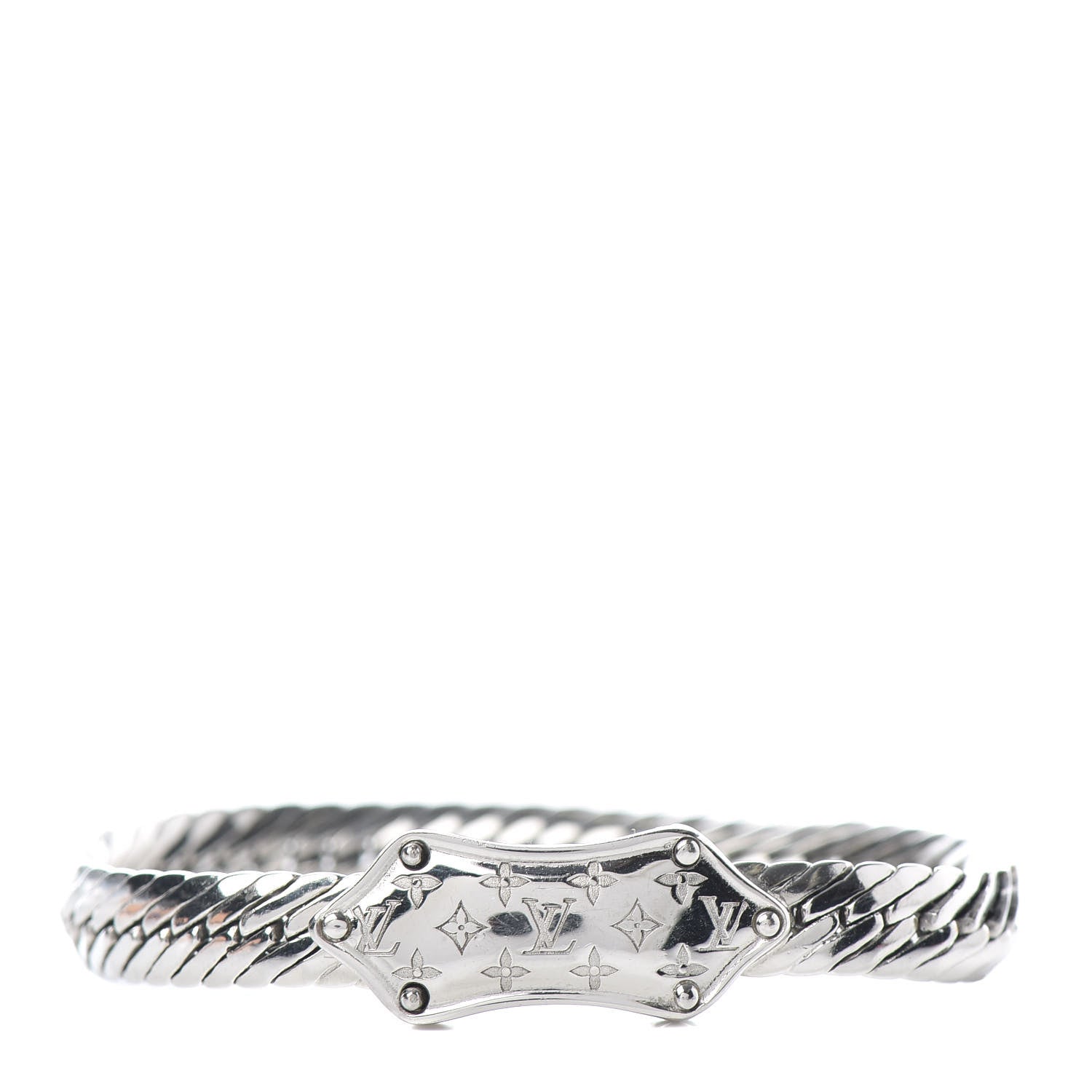 Louis Vuitton Nanogram Chain Bracelet Silver 1 of 4