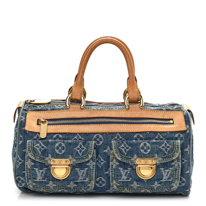 Louis Vuitton Monogram Denim Neo Speedy Blue 1 of 12