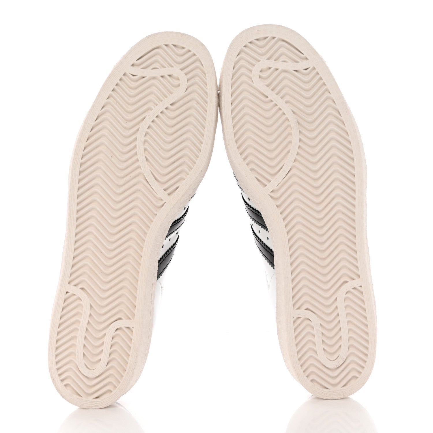 Prada X ADIDAS Brushed Calfskin Logo Mens Superstar Sneakers 7.5 White Black 6 of 8