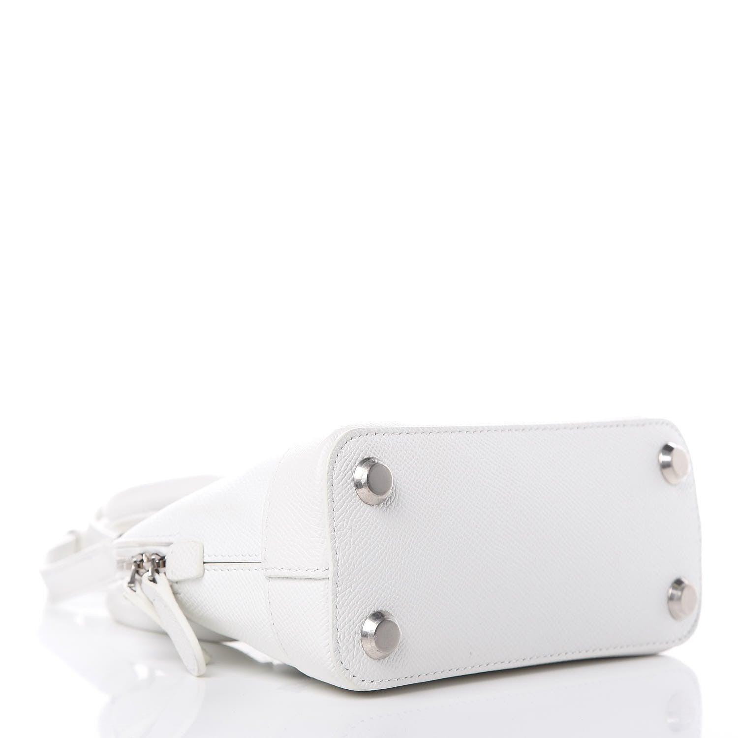 Balenciaga Grained Calfskin XXS Ville Top Handle Bag White Black 4 of 12