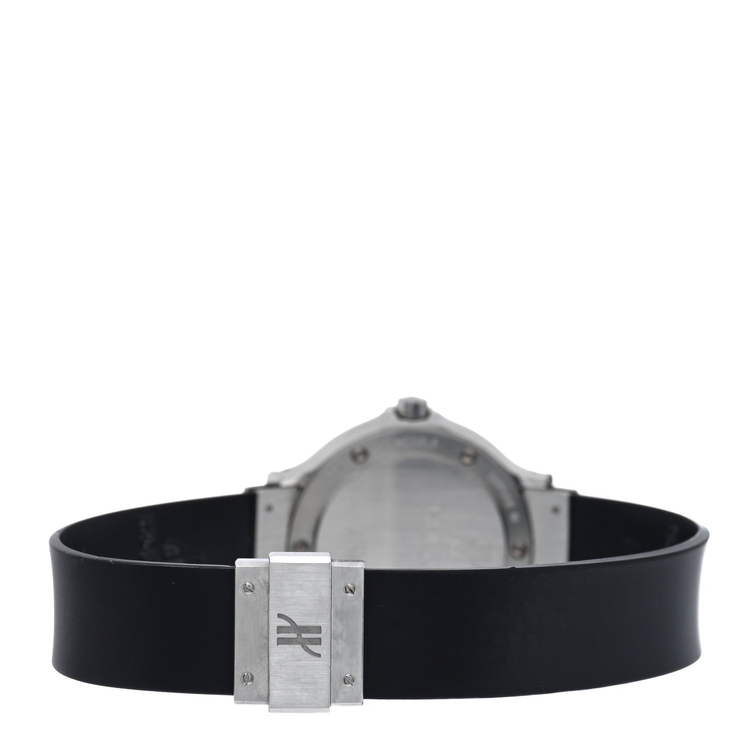 Hublot Stainless Steel Rubber Diamond Bezel 28mm Classic MDM Quartz Watch Silver 1391L.5.054 3 of 4