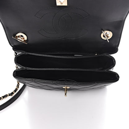 Chanel Lambskin Quilted Small Trendy CC Dual Handle Flap Bag Black 6 of 15