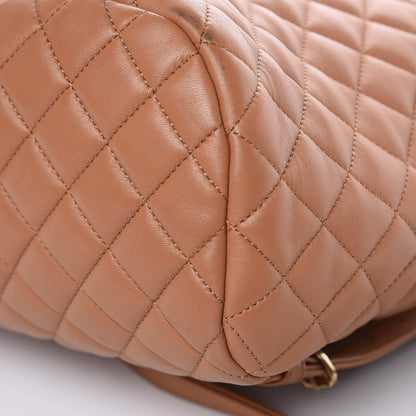 Chanel Lambskin Quilted Large Urban Spirit Backpack Dark Beige 9 of 12