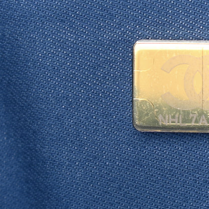 Chanel Denim Quilted Denim Large Mood Flap Blue Multicolor 7 of 9