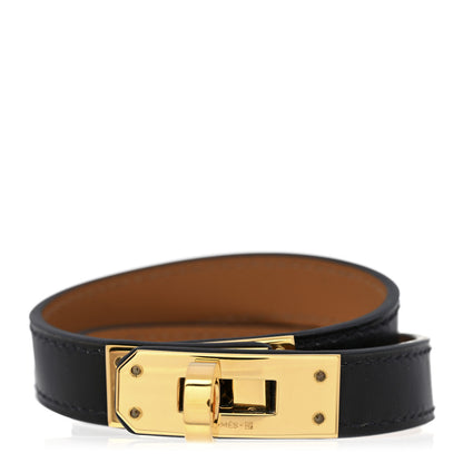 Hermes Swift Kelly Double Tour Bracelet S Black 1 of 5