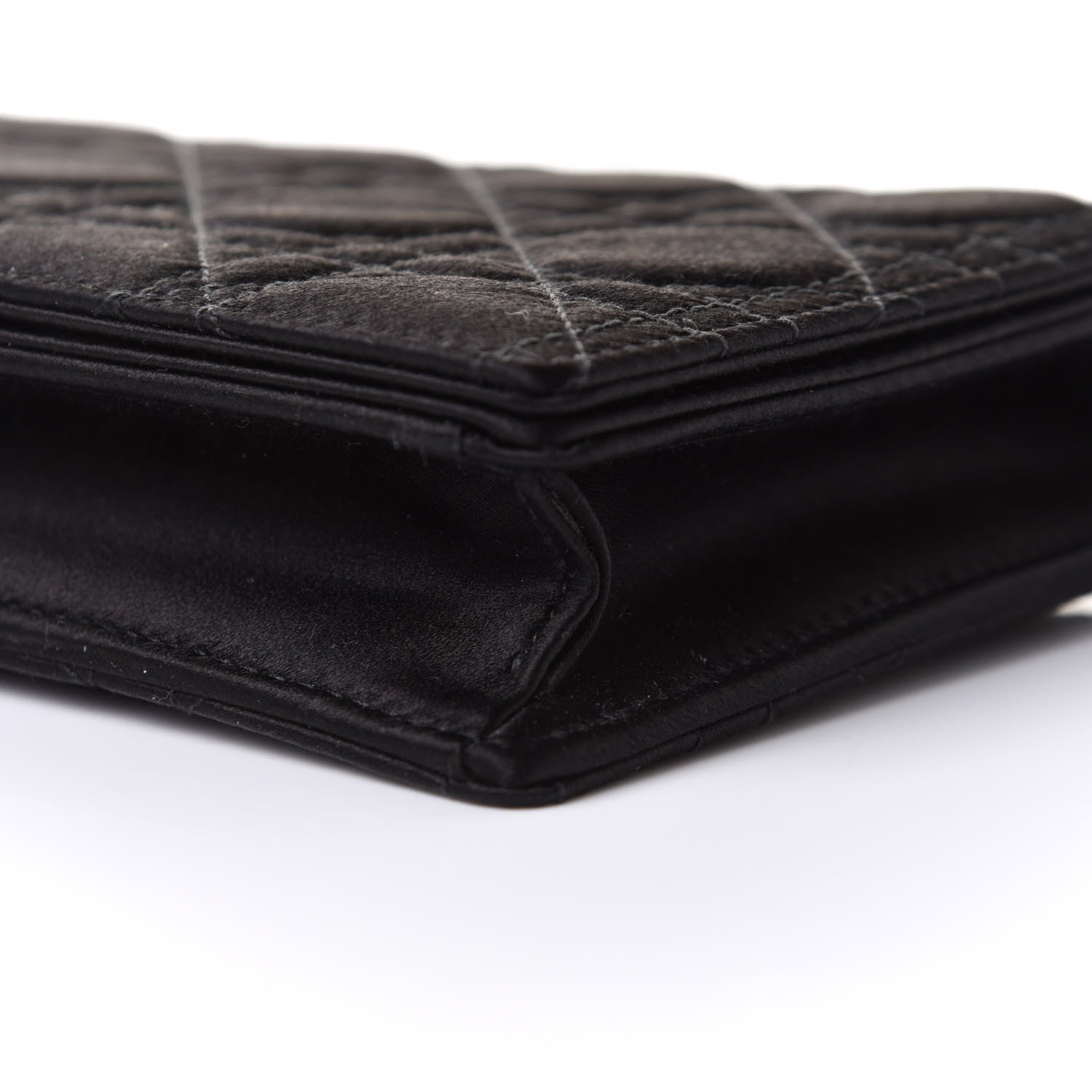 Christian Dior Satin Cannage Lady Dior Convertible Clutch Black 10 of 10