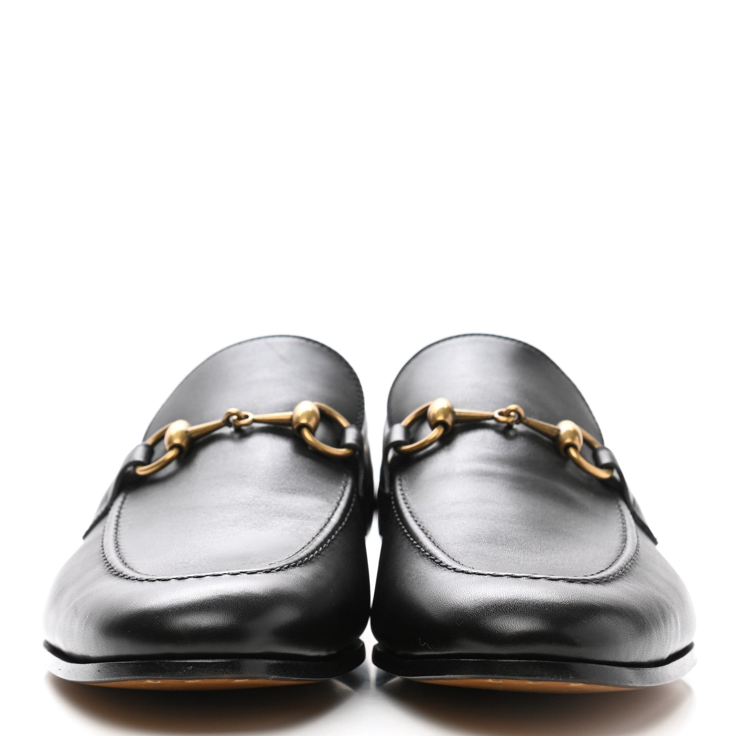 Gucci Calfskin Horsebit Mens Jordaan Loafers 8 Black 2 of 8