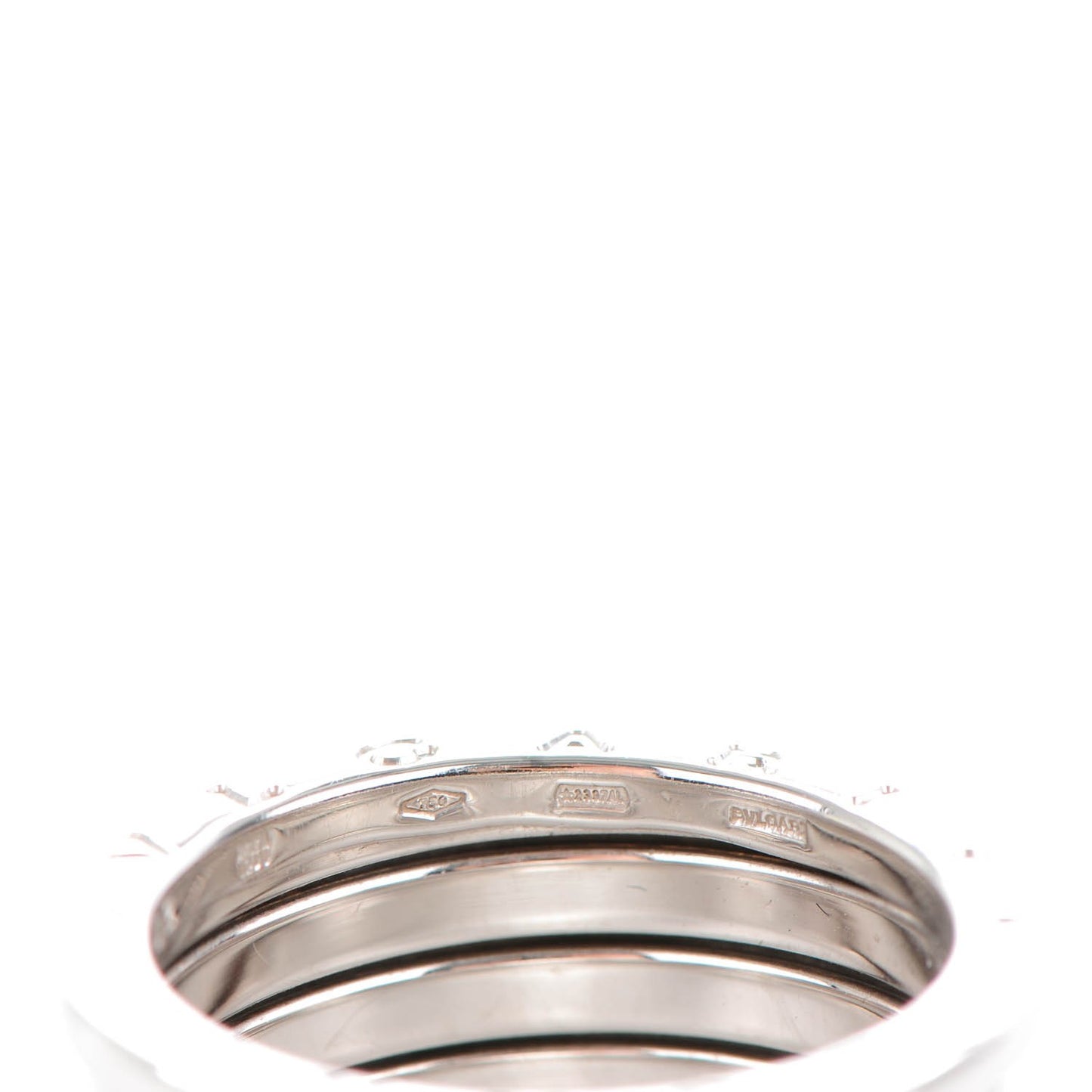 18K White Gold B.Zero1 Four-Band Ring 62 10