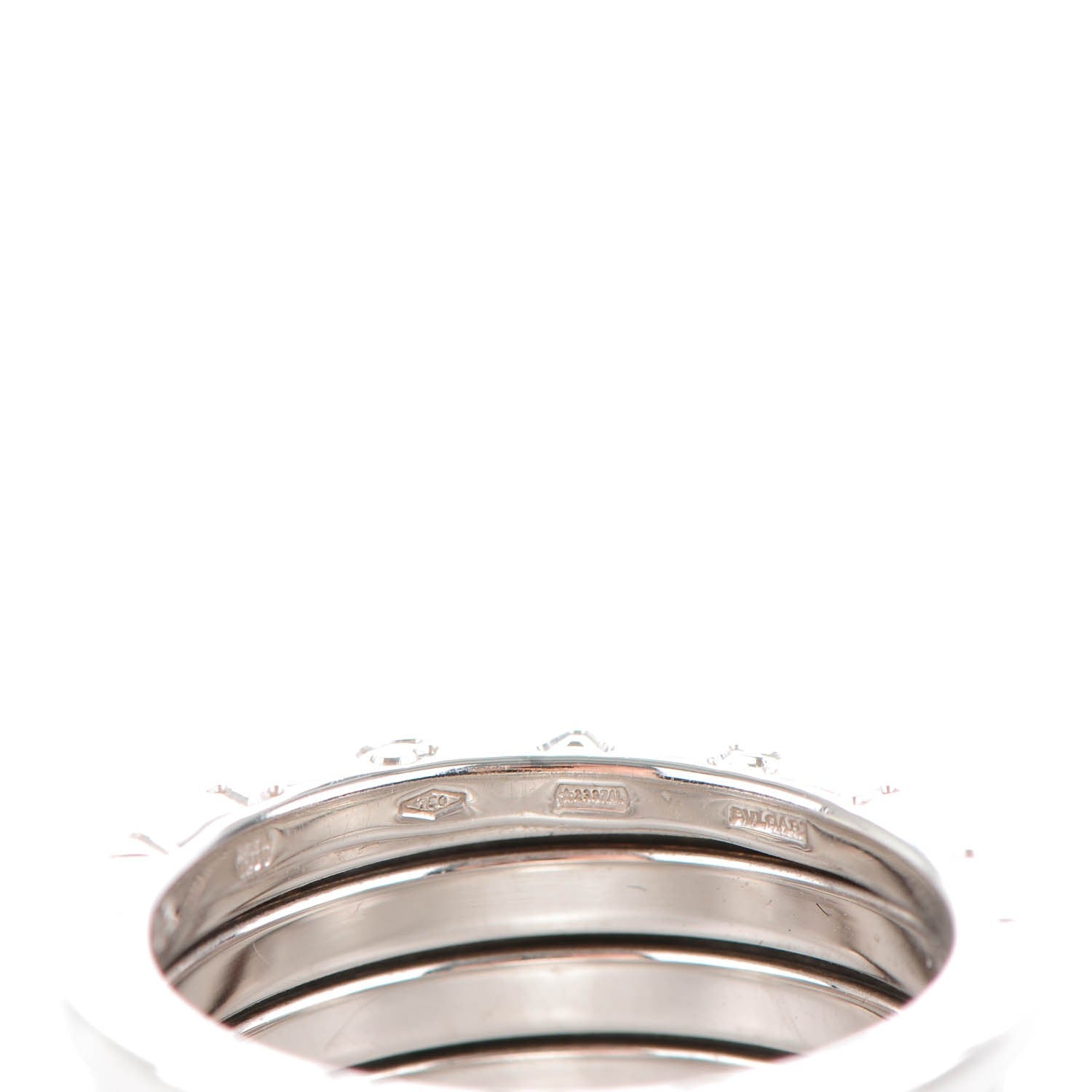 Bulgari 18K White Gold B.Zero1 Four-Band Ring 62 10 4 of 6