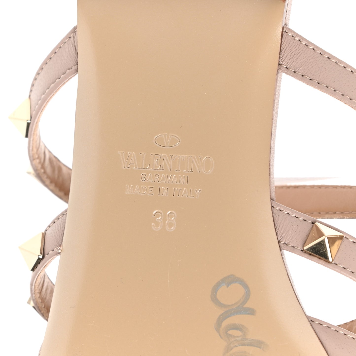 Patent Rockstud Flat Cage Mules 38 Poudre