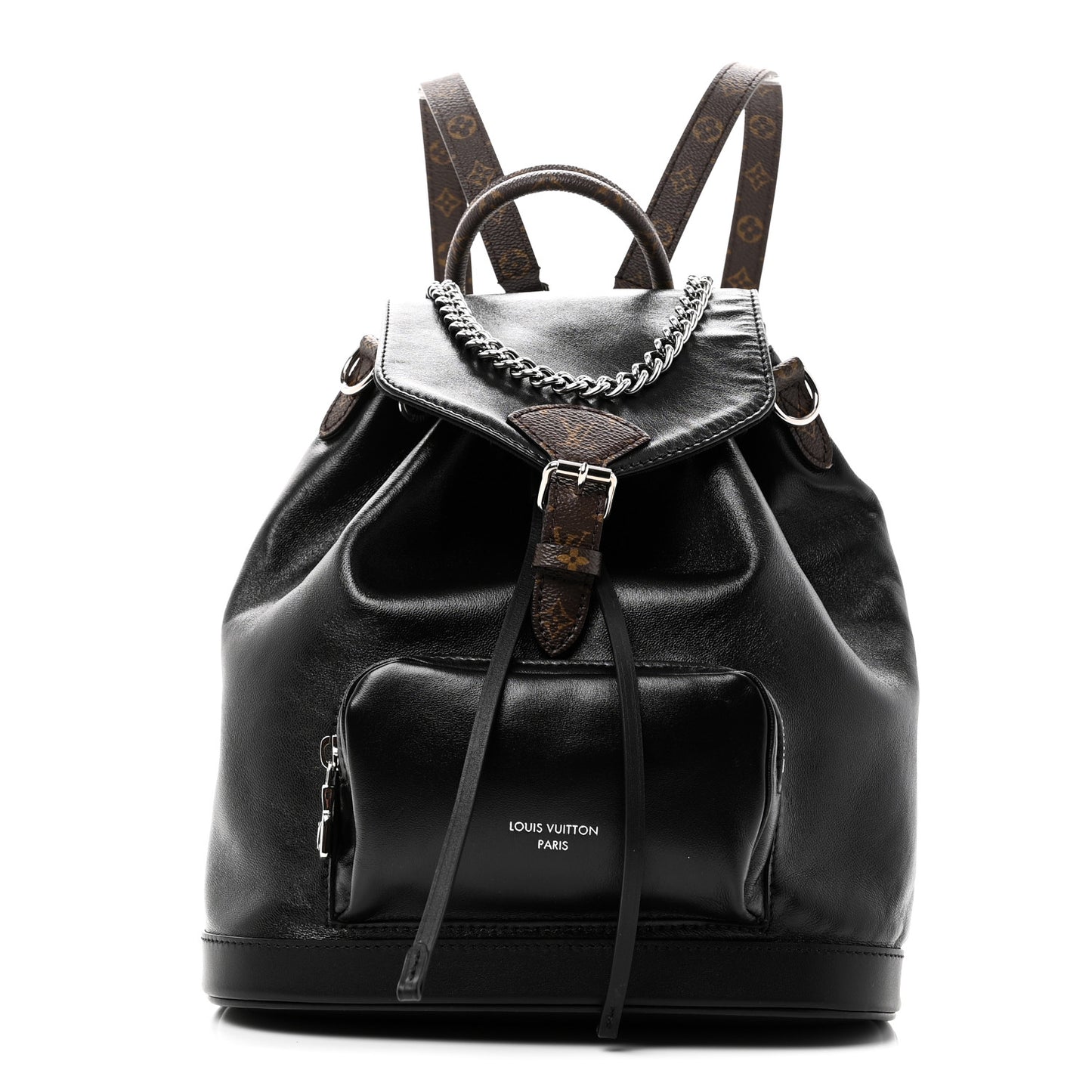 Lambskin Monogram Montsouris Vibe PM Black