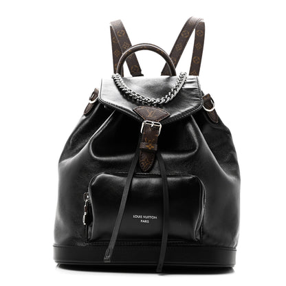 Louis Vuitton Lambskin Monogram Montsouris Vibe PM Black 1 of 10