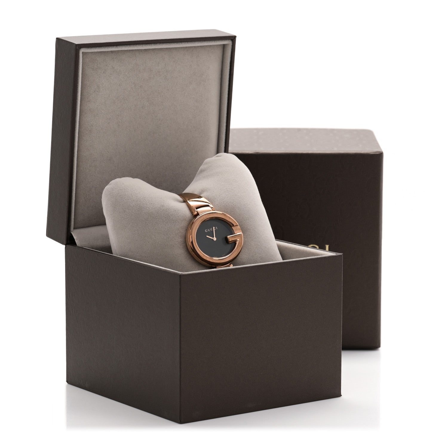 Gucci Stainless Steel 36mm Guccissima Quartz Watch Black 5 of 5