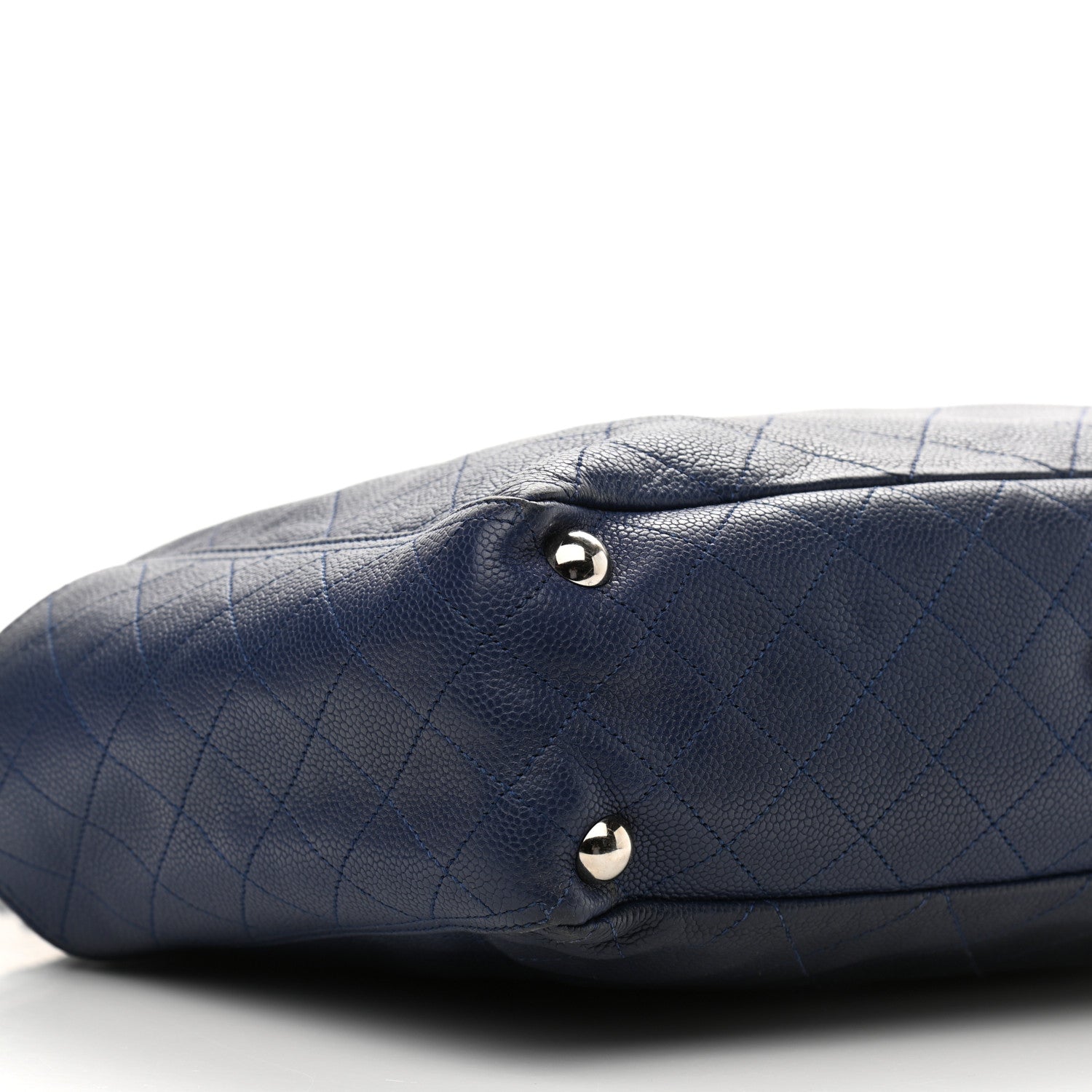 Chanel Caviar Stitched Large CC Pocket Hobo Navy 8 of 16