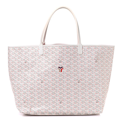 Goyard Goyardine Saint Louis Claire Voie GM White Pink 1 of 11