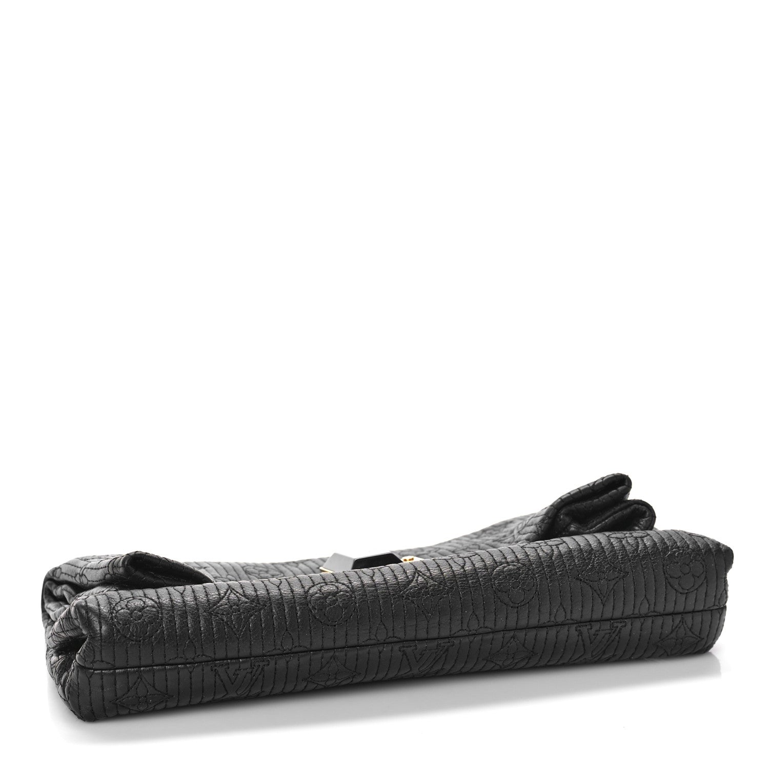 Louis Vuitton Calfskin Quilted Monogram Altair Clutch Black 5 of 9