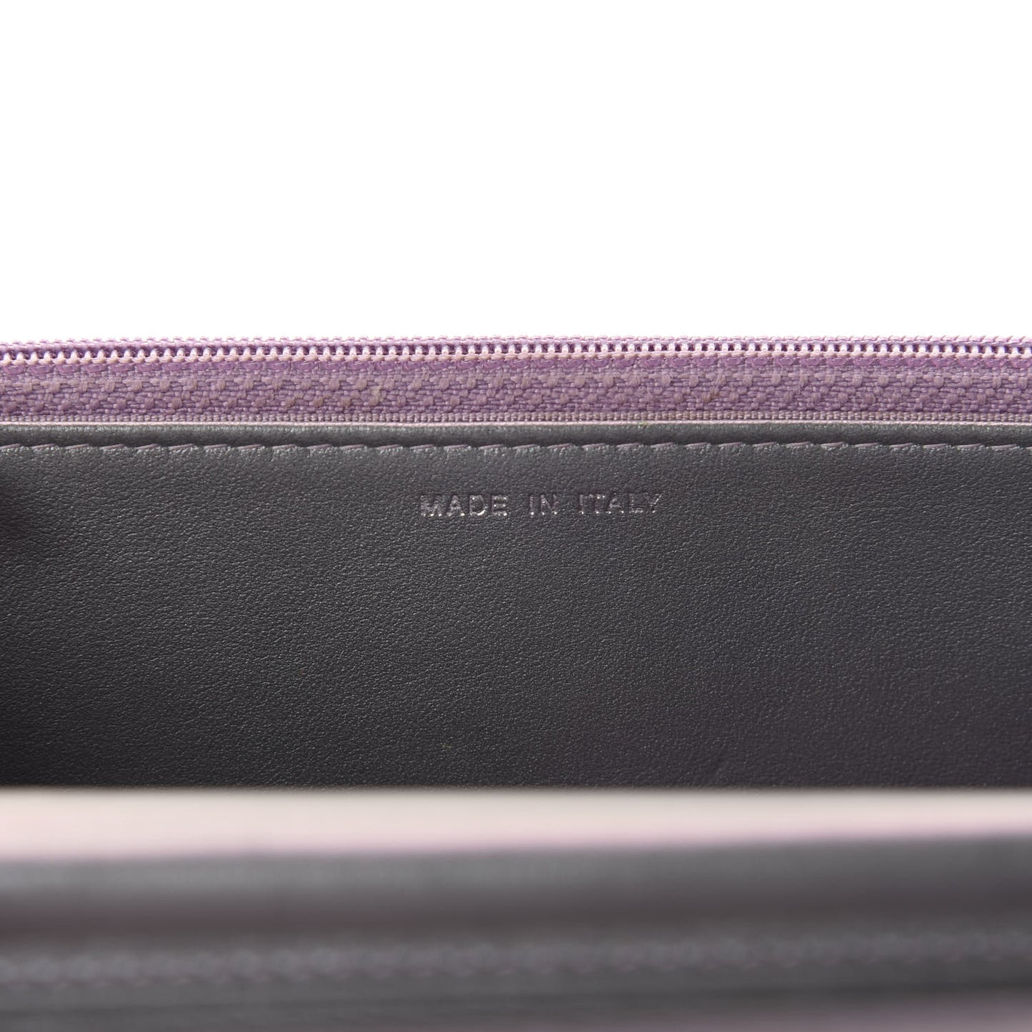 Iridescent Lambskin Quilted Reissue Wallet On Chain WOC Light Purple