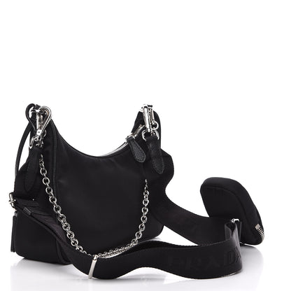 Prada Nylon Re-Edition 2005 Shoulder Bag Black 3 of 9