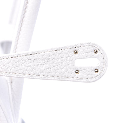Hermes Taurillon Clemence Lindy 26 White 7 of 11